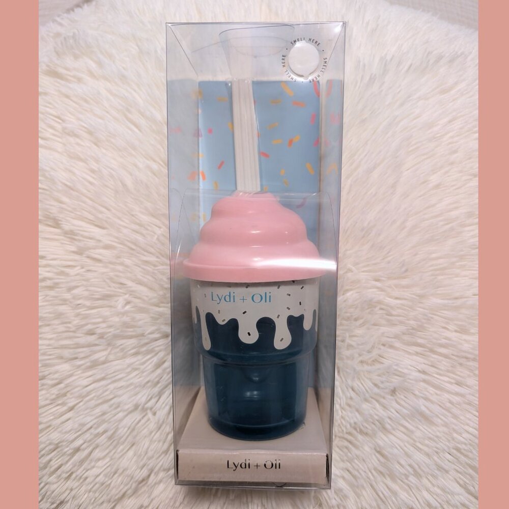 Lydi + Oli Reed Diffuser | Pink Watermelon Scent | Ice Cream Cup Design w/Reeds